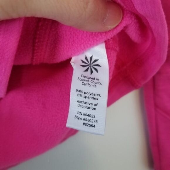 Athleta Rushcreek Quarter Zip Pullover Long Sleeve Workout Sweatshirt Size XXS - Picture 7 of 8